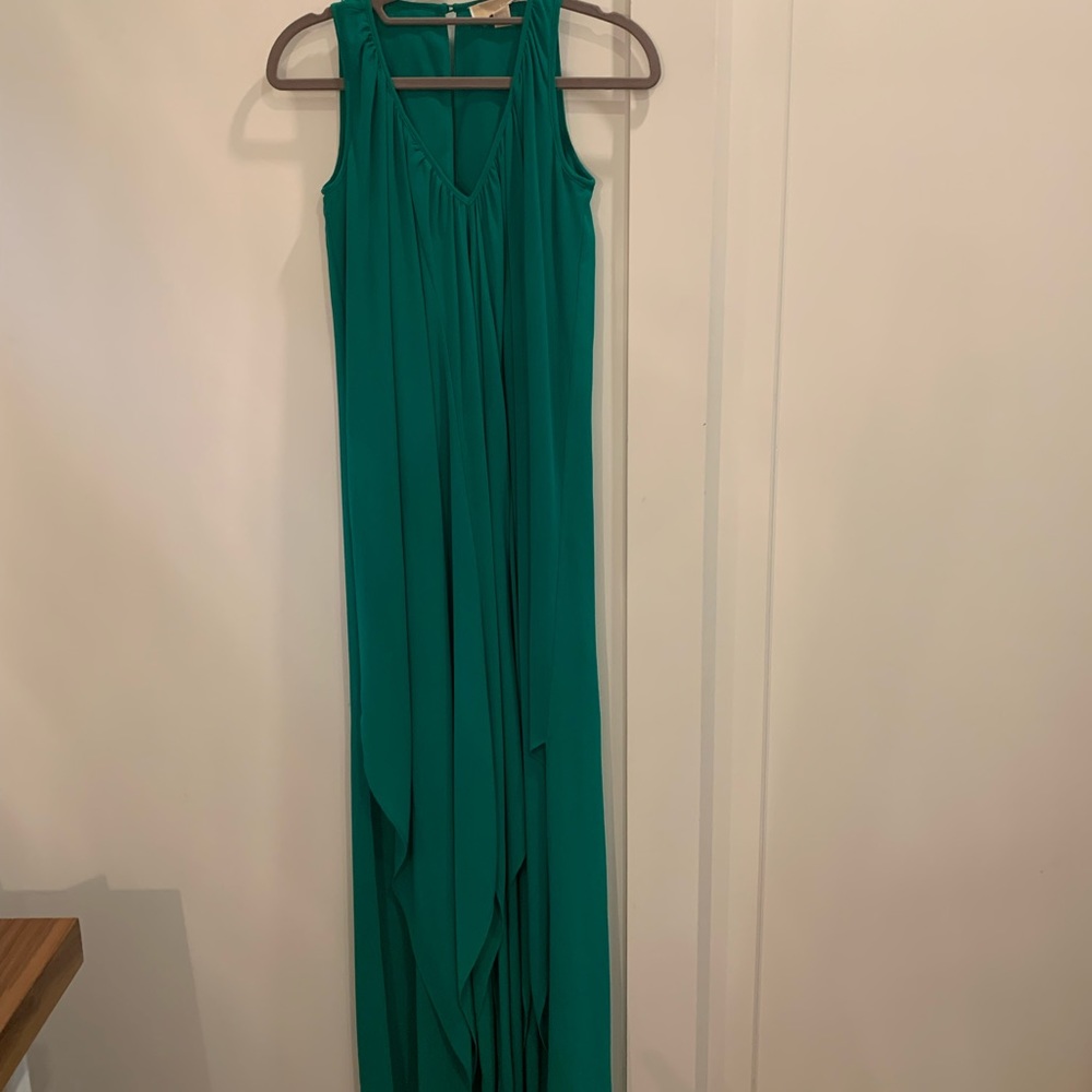 Floaty long green dress by Michael Kors new without tags